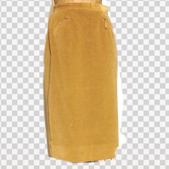 Vintage 1950s Bill Atkinson for glen of michigan velvet skirt - Picture 3 of 7